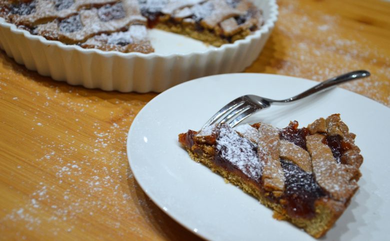 Crostata alla confettura di albicocca evidenza