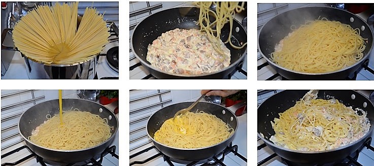 Preparazione Carbonara di Mare 3