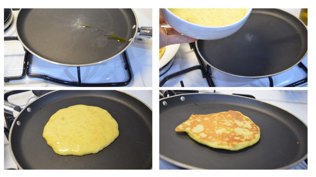 Preparazione pancake alla banana 2