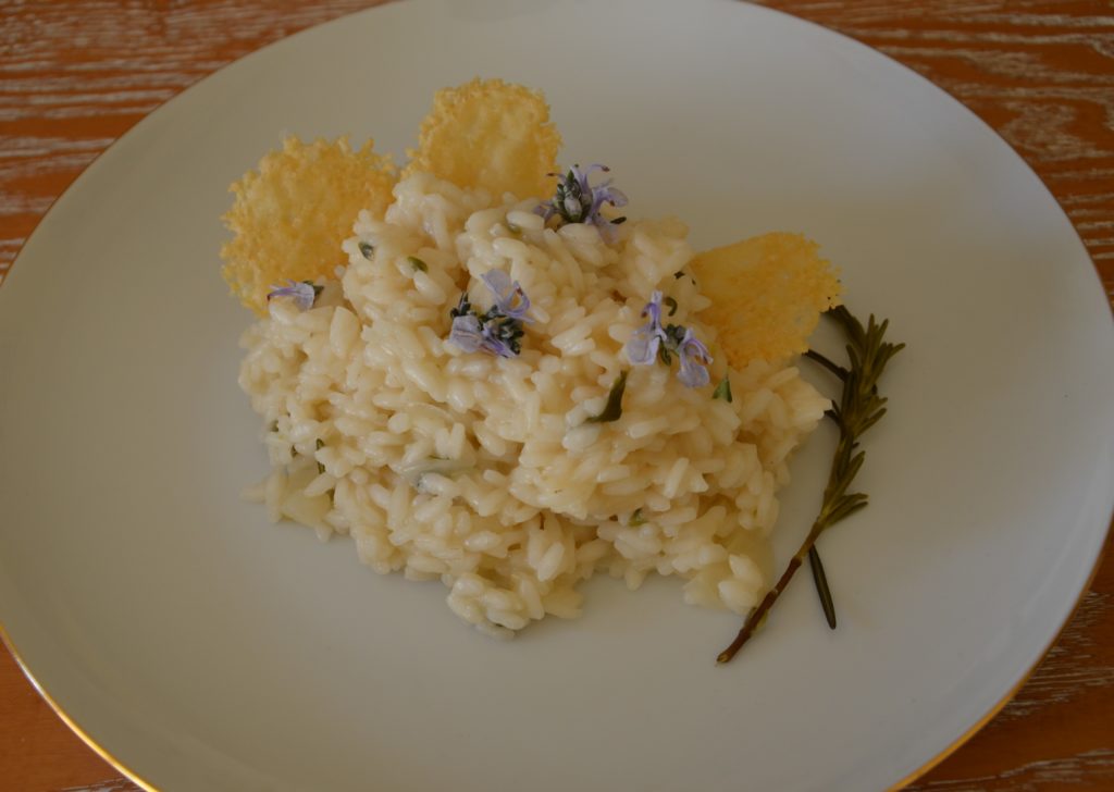 Risotto ai fiori di rosmarino