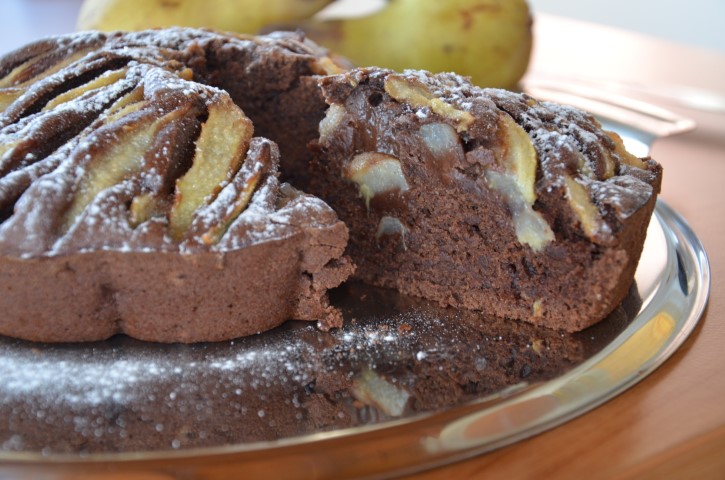 torta cioccolato e pere