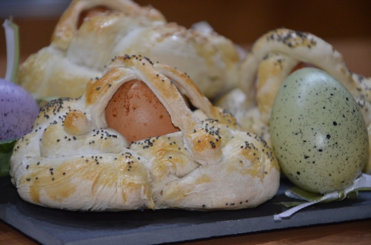 cestini di pasta di pane pasquali